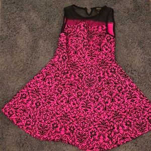 Super cute pink and black dress